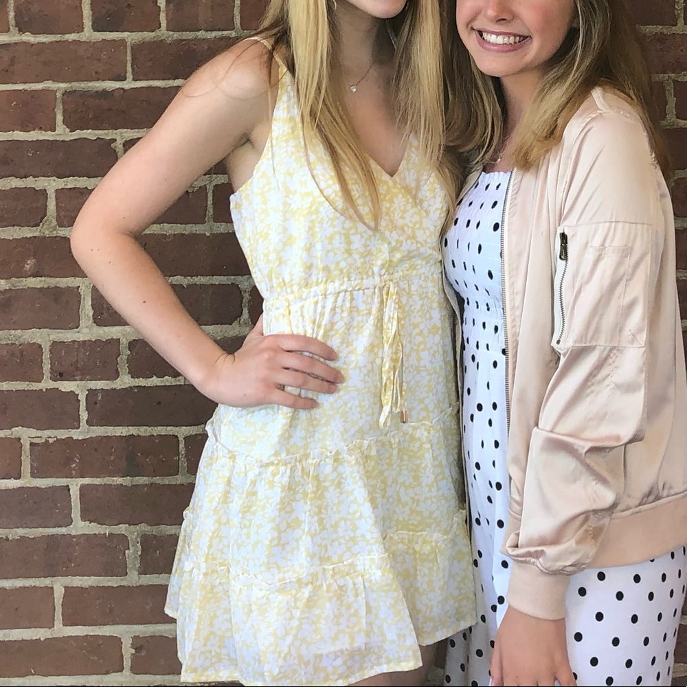 Yellow Floral Princess Polly Dress